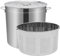 BAOCHADA Olla de acero inoxidable, 100 L, grande, para gastronomía, olla de sopa, olla con cesta, tapa y asa, para restaurantes, cafeterías, hoteles, 49,5 x 49,5 x 50 cm