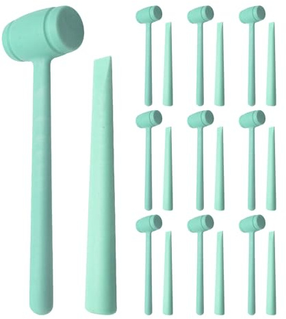 FIXOSHEE Kit Strumenti di Scavo Archeologico per 20 Pezzi Martello e Scalpello in Plastica Sicura Set Didattico per Scavi di Dinosauri e Gemme Gioco Educativo per Attività All’Aperto e