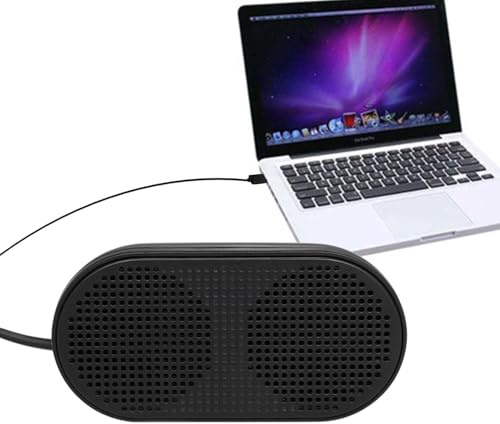 Altoparlanti per computer – 82 g USB alimentato altoparlanti multimediali, dispositivo audio surround portatile 3D | di altoparlanti stereo da scrivania per laptop, viaggi, ufficio, casa e