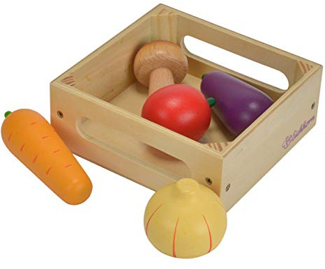 Eichhorn Simba 100003735 - Holzbox mit Gemüse, Kinder-Rollenspiele