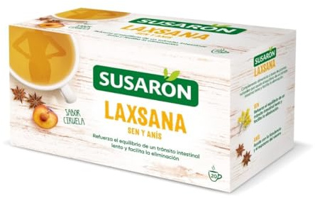 Susarón | Infusión Laxsana Sen y Anís | Sabor Ciruela | Caja 20 bolsitas