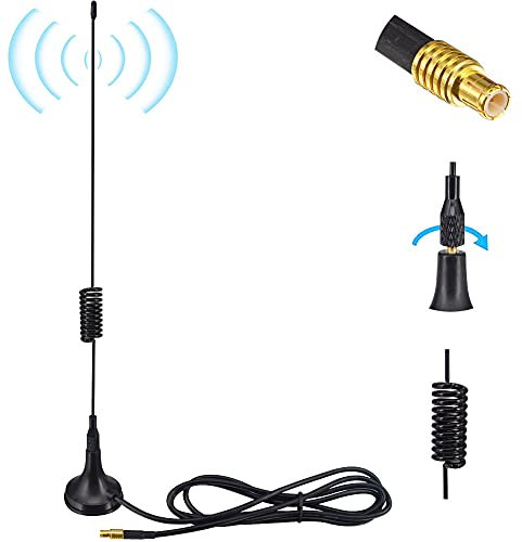 6DBi 1090MHz Antenna MCX Male Magnetic Base with MCX Input Omnidirectional for ADS-B Receiver RTL SDR Software Defined Radio USB Stick Dongle Tuner Receiver