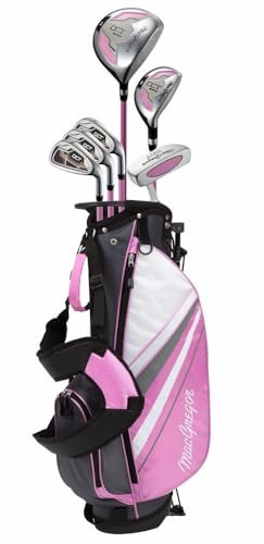 MacGregor DCT Junior Golf Set 9-12 Years Girls Right Hand, Pink & White