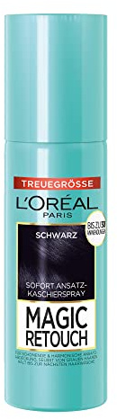 L'Oréal Paris Spray protettivo per transizioni continue e naturali, laminati approcci fino al prossimo lavaggio dei capelli, Magic Retouch, nero, 1 x 90 ml