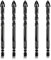 Brocas Porcelanico, Meccion 10mm 5Pcs Broca Azulejos de Carburo de Tungsteno Profesional para Vidrio, Cerámica, Mármol, Granito