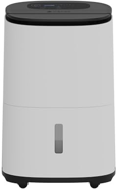 Deshumidificador y Purificador MeacoDry Arete Two 20L – Silencioso 38 dB, App Móvil y Alexa, Secado Ropa Eficiente, Filtro HEPA, Ideal Hogares 3-5 Dormitorios y Espacios Fríos