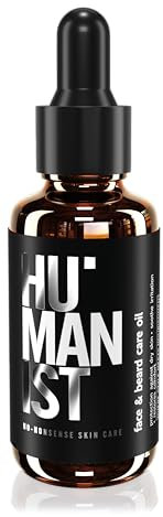 Humanist – Moisturizing Face & Beard Oil – Protezione contro la pelle secca – Rivitalizzante – Composizione naturale – Vegano – 30 ml