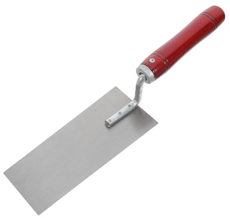 SHINEOFI Llana Profesional Para Rejuntar Herramienta Alisadora Con Mango De Madera Para Mampostería De Azulejos Y Paneles De Yeso - Llana Ergonómica De Acero Inoxidable Para Rejuntar