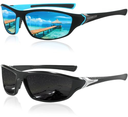 2 Gafas De Sol Deportivas Para Hombre, Polarizadas, Gafas De Sol Deportivas Para Hombre Para Pesca, Ciclismo, Golf, Protección Uv400 Pêche Le Vélo