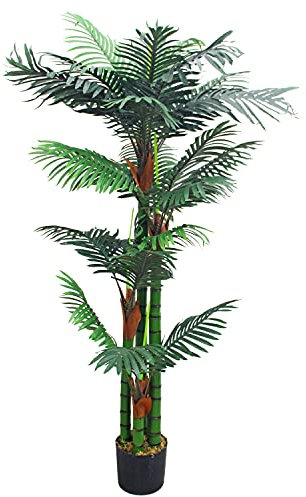 Decovego Planta Artificial Palmera Artificial Selección Decoración Interiorismo, Selección de Plantas de Palmera:Palmera Modelo 1 (150 cm)
