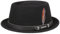 Stetson Pennsylvania Pork Pie Hut Herren - Wollfilzhut - Asahi-Guard - wasserabweisend und knautschbar - Porkpie aus Wollfilz - Herrenhut Sommer/Winter - Filzhut schwarz L (58-59 cm)