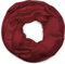 styleBREAKER Damen Loop Schal weich fließend | Seidig glänzendes Halstuch Einfarbig für Sommer & Frühling | Schlauchschal Leicht & Elegant, Farbe:Bordeaux-Rot