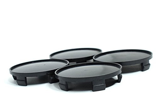 Promo Link 4X Schwarz Nabenkappen Nabendeckel Felgendeckel 60mm (innerer) / 55mm (äußerer) Radkappen Satz Kappen Alufelge