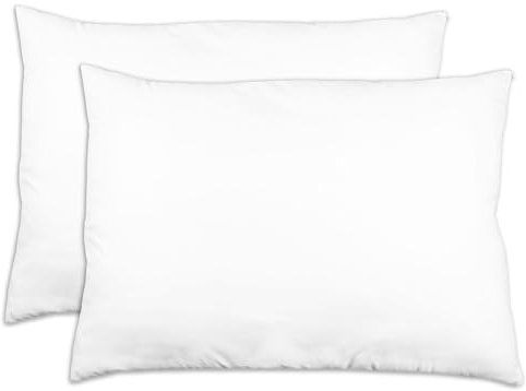 ZOLLNER 2er Set Kopfkissen - Made in Germany – Polyesterfüllung - Bezug aus hochwertigem Polyester - waschbar bis 60°C - 60x80 cm - Hotelqualität - Oeko Tex® Zertifiziert