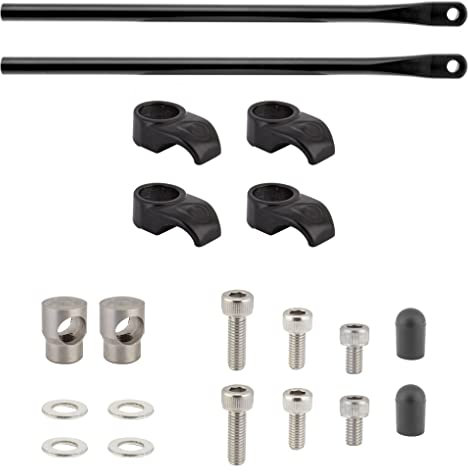 Racktime Unisex – Erwachsene Shine Evo Gepäckträgerbefestigung, Schwarz, Einheitsgröße