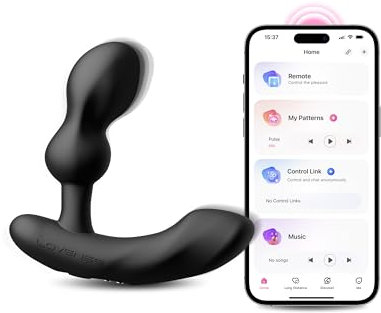 Lovense Edge 2 Analplug für männer mit App, Prostata Vibration Männer, Analvibratoren für Mann mit Bluetooth, Prostata Stimulation Männer mit 10000+ Modi, Sex Spielzeug für Die männer Prostata