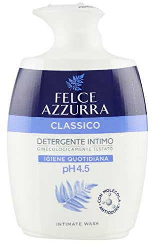 Felce Azzurra - Klassisches Intimo-Reinigungsmittel - pH-Wert 4,5 tägliche Hygiene - 250 ml