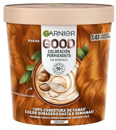 Garnier Cocoon 7.43 Tumeric Copper 550 Färbung mit Ihren eigenen Händen