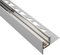 Glashalter- Duschprofil, Keil- Gefälle-Profil begehbare Dusche H19 G13 Links 100cm glänzend