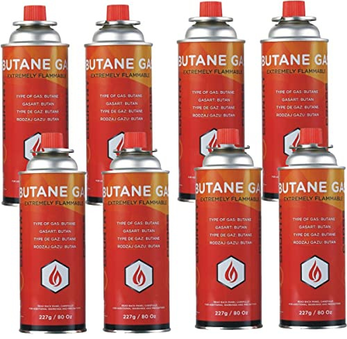 Almineez 4 x Universal Butane Gas Can Bottle Canister BBQ Portable Stove Cookers Cooker Grill Weed Burner Blow Torch