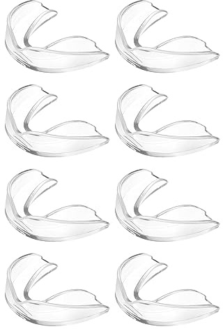 Flintronic Sport Zahnschutz, Sport Mundschutz, 8 Stück Mundschutz Boxen, mit Tragbar Hygienebox, für Rugby, Boxen, Kampfsport, Hockey, MMA, Taekwondo und Mehr, Erwachsene