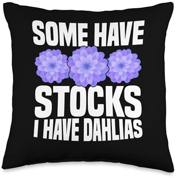 Dahlia Gardener Tools Dahlia Seeds for Planting Black Dahlia Throw Pillow