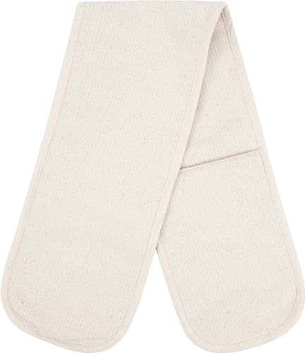 HouseGads Heat Resistant Double Oven Gloves | Double Oven Mitt Pot Holder | Cooking Oven Glove Mitts For Home Kitchen Baking | Heavy Duty Cooking Potholder (18W X 84L CM)