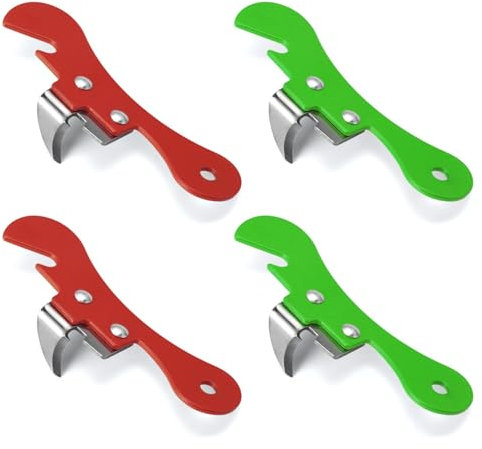 4 Pièces Ouvre-Boîte Manuel, Ouvre-Boîte En Acier Inoxydable, Ouvre-Boîte De Boisson, Ouvre-Boîte Manuel Multifonctionnel, Ouvre-Boîte De Camping, Adapté À La Maison, Pique-Nique