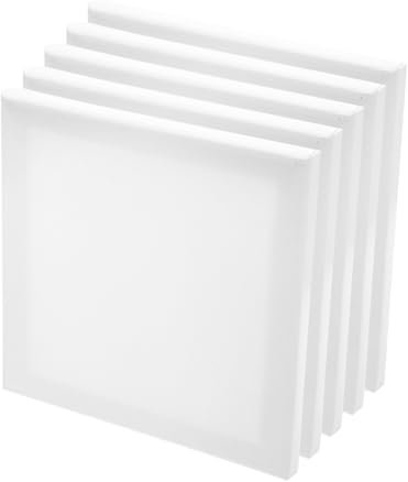 DIYEAH 5St Zeichenbrett aus künstler Leinwandbrett Bretter leere zum malen große leere Maltafeln auf gestreckte Leinwandtafel Segeltuch Weiß