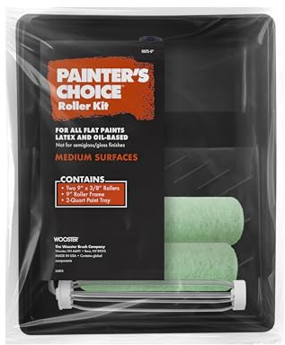 Wooster Brush R975-9 Painter's Choice Roller Kit, 3/8-Inch, 9-Inch