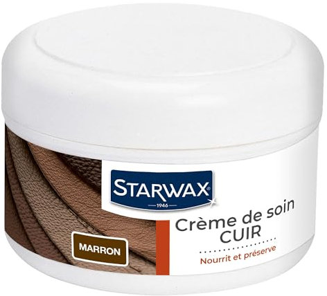 STARWAX Creme de Soin Cuir 150ml Marron, Voir Descriptif