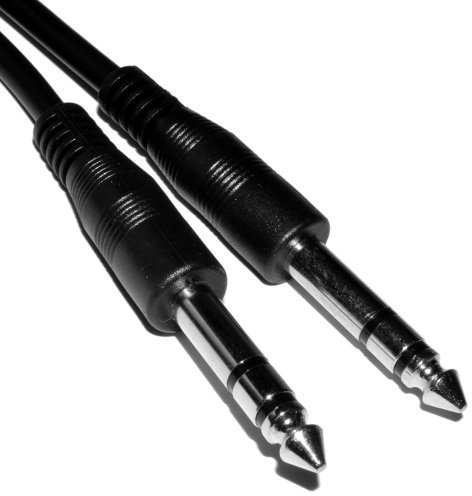 kenable 6.35mm Stereo Jack Plug to 6.35mm Stereo Jack Plug Audio Cable 1.5m [1.5 metres]