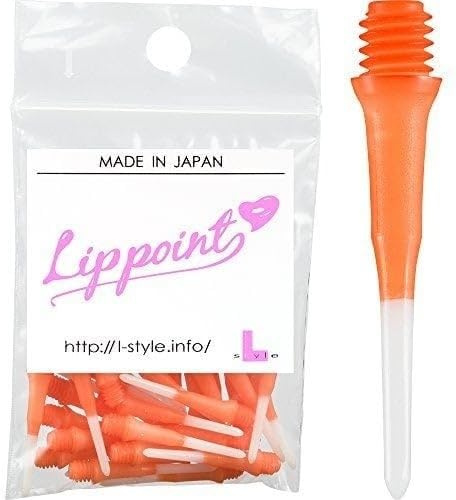 LSTYLE Dartspitzen: Original Lippoint - Soft Tip Dart Points - 2BA Gewinde - Normale Länge - 2 Tone Orange