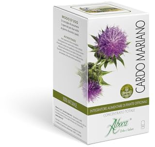 Aboca Cardo Mariano Concentrato Totale 50 Opercoli - Proprietà Depurative, Utile per la Fisiologica Funzionalità del Fegato