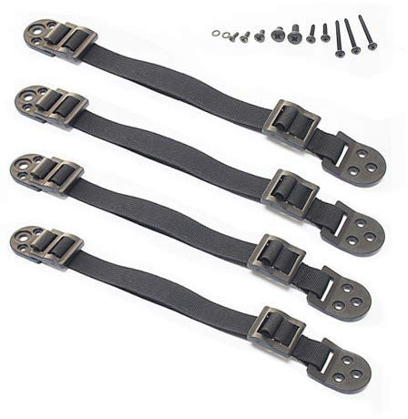 Hochleistungs Möbelgurte-Set zur Kippsicherung für Kinder (4 Stück) von Boxiki Kids. Einstellbare TV/Wand Verankerungen und Erdbeben-Kippsicherungsgurte für EIN sicheres Heim