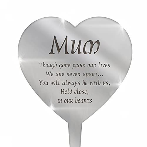 Graveside Remembrance Plaques - PERSONALISED Memorial Gifts for Grave - Grave Ornaments for Mum, Dad, Husband, Nan, Grandad, Brother, Son, Sister - Robin, Heart, Angel Plaque - Christmas Memorial
