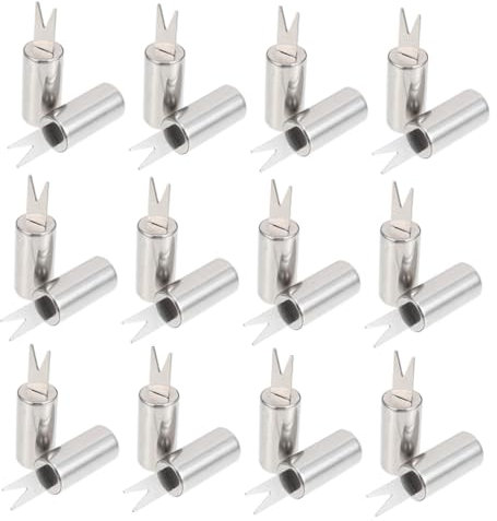 COLLBATH 20 Pezzi Ago Per Mais in Acciaio Inossidabile Supporti Per Pannocchie Di Mais Impugnature Forchette Da Barbecue Piccolo Porta Mais Forchetta Per Grigliare Pannocchia Di Mais Silver