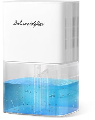 Dehumidifier 1657ML 58OZ Small Dehumidifier for Home 230 Ft² Safety Dehumidifiers Adjustable 10 Color Lights 5 Timers 3 Setting Modes Auto Shut Off Protection Low Noise For Bedroom Bathroom