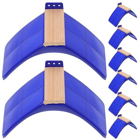 VICASKY 8-Piece Pigeon Seat Board Made of Solid Wood and Plastic, Sturdy Bird Toy as a Seat Board for Pigeons and Parrots, Secure Stand for Poultry in Bird Cage