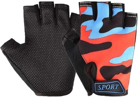 Gant Moto Enfant Gant Velo Enfant Patinage Artistique Gants VTT Thermique Foot Protection Trotinette De BMX Electrique Hiver 12 Ans pour Scooter Junior Mitaine Boxe Sport Garcon Tactique Cross Anti
