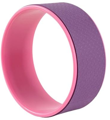 SHENJMAI Ruota Yoga Ruota for Yoga Multifunzionale for Massaggio Muscolare, Cerchio Fitness for Allenamento della Vita, Strumento for Schiena, Rullo for(Purple)