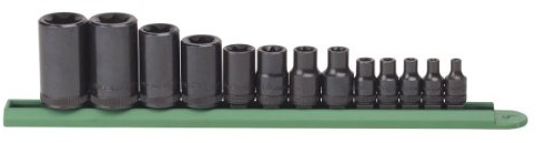 GEARWRENCH 13 Pc. 1/4, 3/8 & 1/2 Drive External Torx Socket Set - 80583