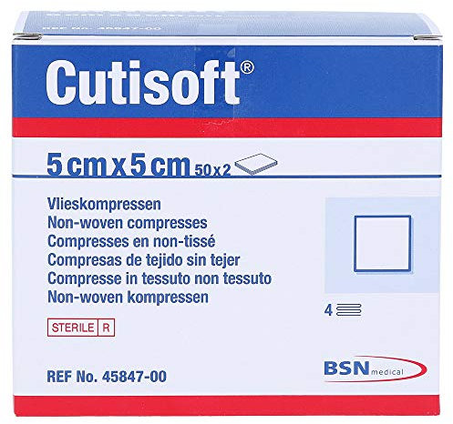 Cutisoft Vlieskompressen 5x5 cm Steril