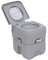 Outsunny 20L Portable Travel Mobile Toilet Outdoor Camping Handle WC with 2 Detachable Tanks & Push-button Operation, Grey