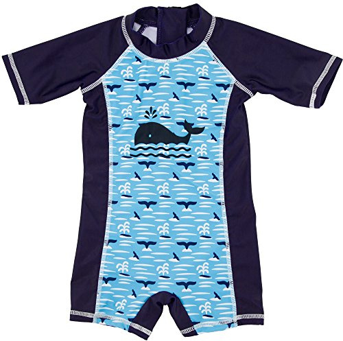 ThreeH Traje de baño para niños Traje de baño de una Pieza de cangrejos con protección Solar BM06B9M