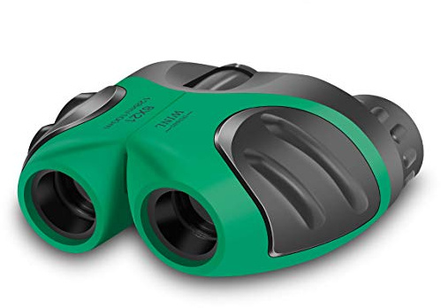 BIBOYELF Binoculars Juguete 4-11 Años De Edad Regalo Binoculares de Observación de Aves para Niños y Niñas de 3-12 Años, Juguetes para Observar Aves,Verde