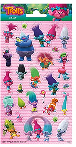 Funny products 100617 3D-Trolls, flerfärgad