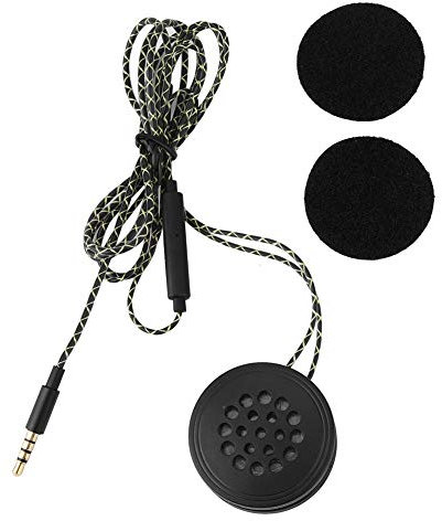 KIMISS 3.5mm Kopfhörer, Motorrad Helm Headset Kopfhörer Lautsprecher mit Cooler Klangqualität, Freisprechfunktion, angenehm zu tragen