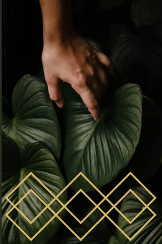 Geometric Philodendron Notebook - 6 x 9 - dotted