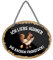 Ich liebe Hühner Blechschild - lustiges Metallschild für Hühnerhalter - Retro Deko Schild für Hühnerstall Hühnerpension - Hängeschild mit Kordel und Saugnapf - 18 cm x 12 cm